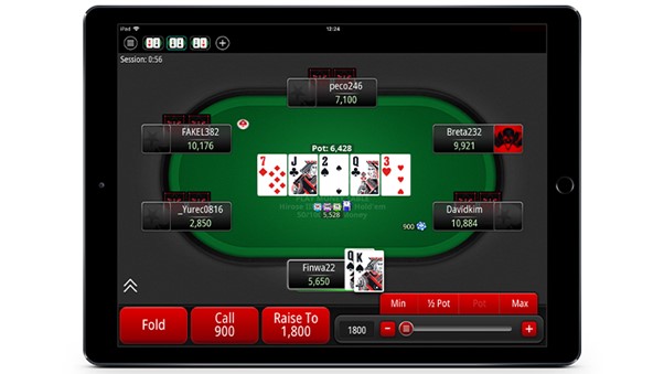 PokerStars on Tablet.