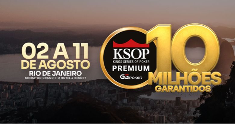 4ª etapa do KSOP GGPoker acontece no Rio a partir de 2 de agosto