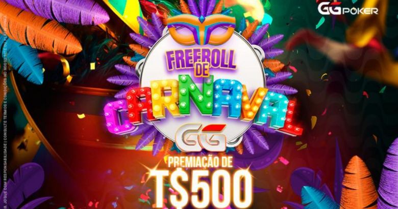 Bloquinho GGPoker: Tem Freeroll de Carnaval na Sexta (09), Veja Detalhes