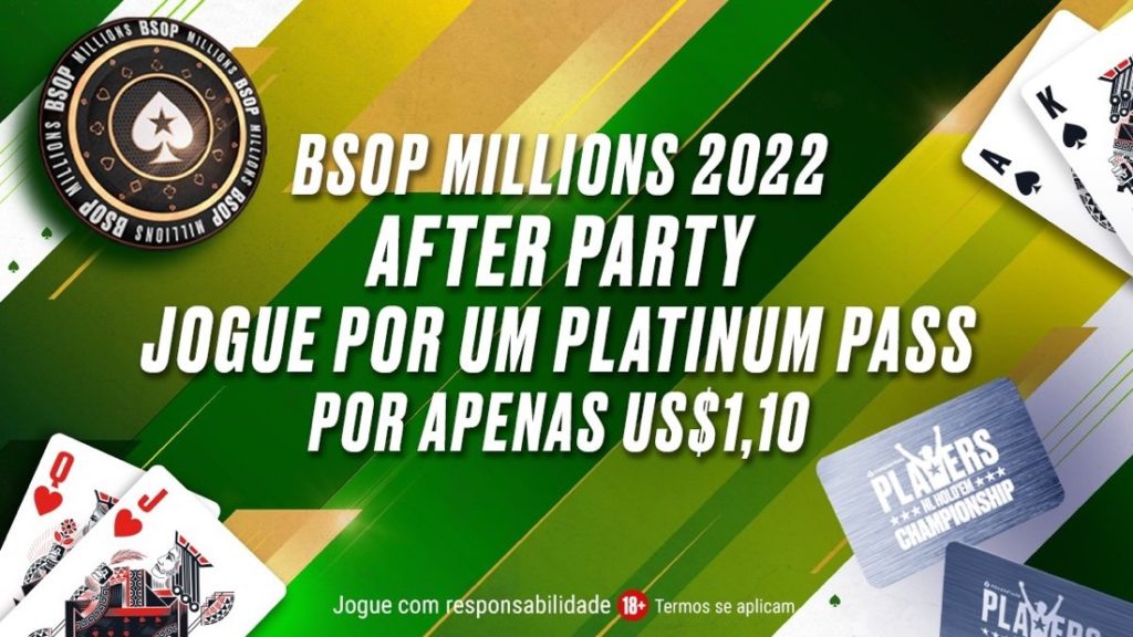 Banner "BSOP Millions 2022 Platinum Pass"