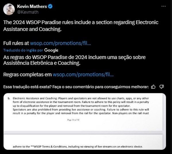 A publicação Kevin Mathers no x