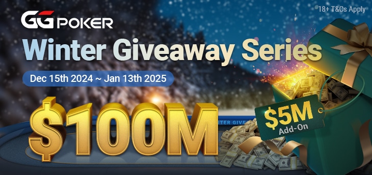 Banner "Winter-Giveaway-Series" da GGPoker