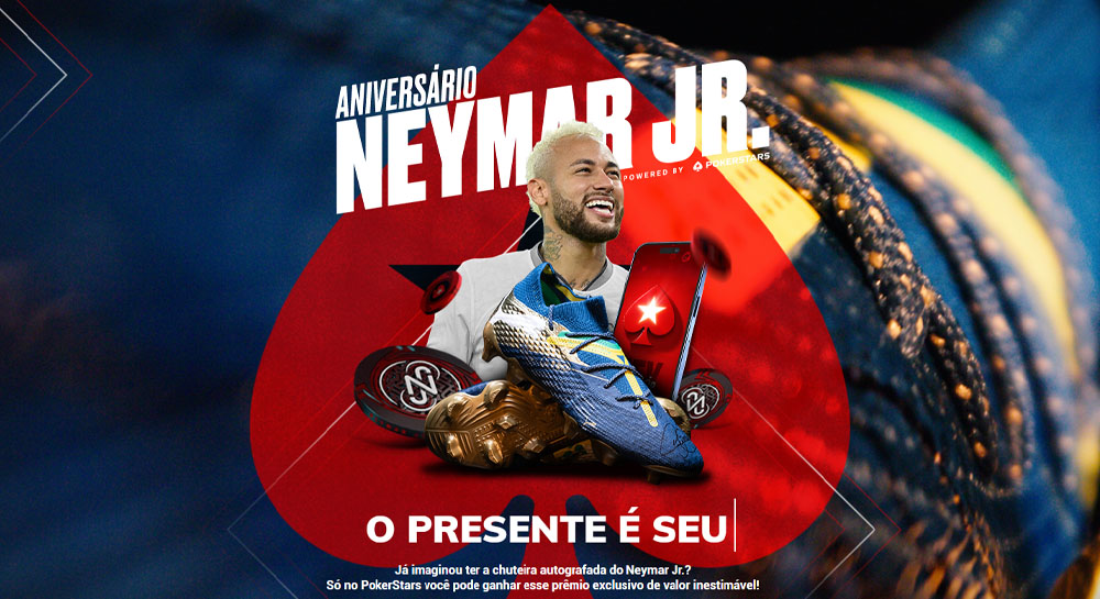 PokerStars celebra aniversário e volta de Neymar com série de torneios e sorteios de itens!