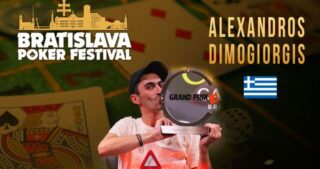 The partypoker Grand Prix 2023 Winner Alexandros Dimogiorgis